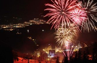 Descente aux flambeaux ESF et Feu d'artifice