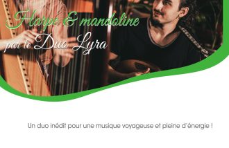 Concert harpe et mandoline, par le Duo Lyra