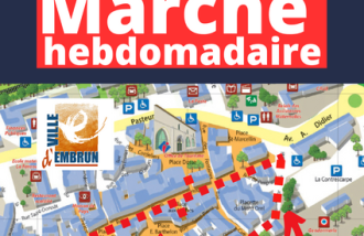 Marché bihebdomadaire d'Embrun