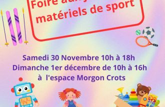 Foire aux jouets et matériels de sport