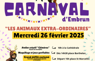 Carnaval d'Embrun "Les animaux EXTRA-ORDINAIRES"