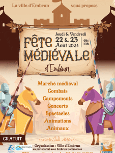 1 affiche Fête Médiévale Embrun 2024